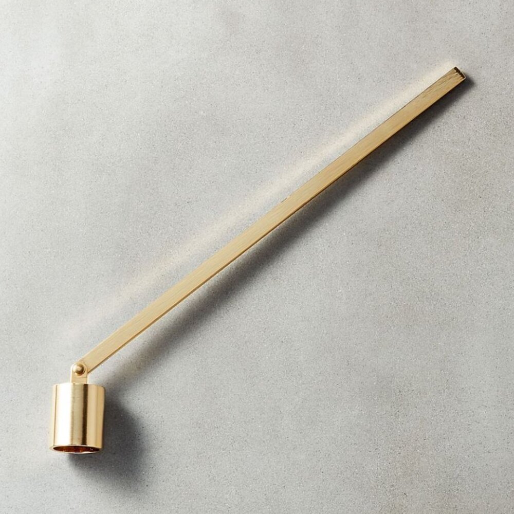 CB2 Brushed Brass Candle Snuffer